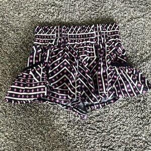 Free people movement windbreaker floral shorts XS